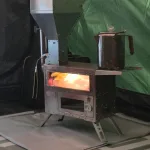 GREEN STOVE Hori 5 All-In-One Gravity Fed Pellet Wood Burning Hot Tent Stove for Outdoor Camping With Oven photo review