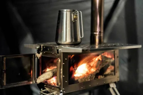 Green Stove Butterfly-Mini Wood Burning Stove for Tent, Camping Hunting,Shelter, Ice Fishing photo review
