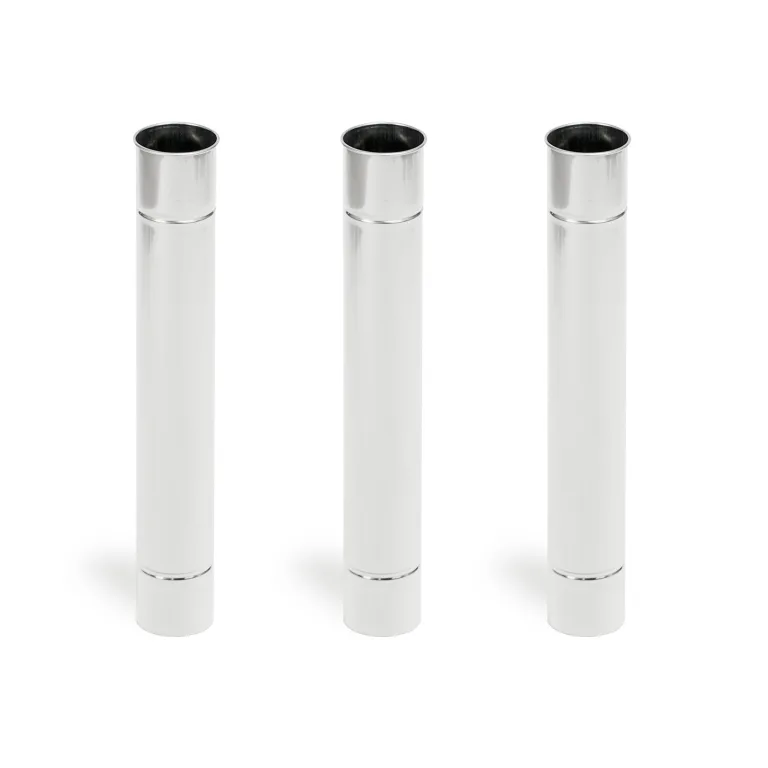 Green Stove Hori 5 Pellet Stove Replacement 2.36x15.75in (6x40cm) Stainless Steel Chimney Pipe 3 pieces