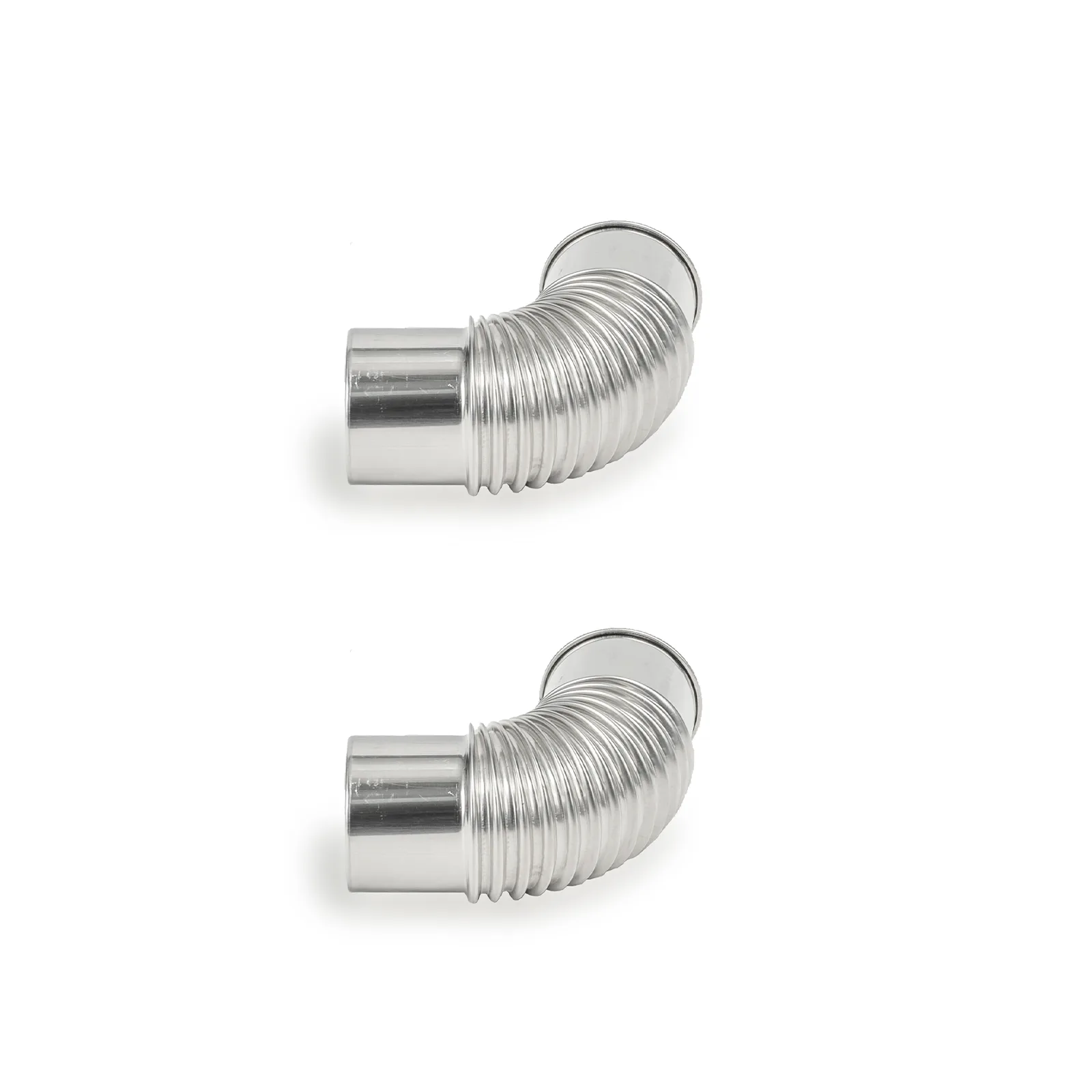 Green Stove Hori 5 Pellet Stove Replacement 2.36inch (6cm) 90 Degree Elbow Stainless Steel Chimney pipe 2 Pieces