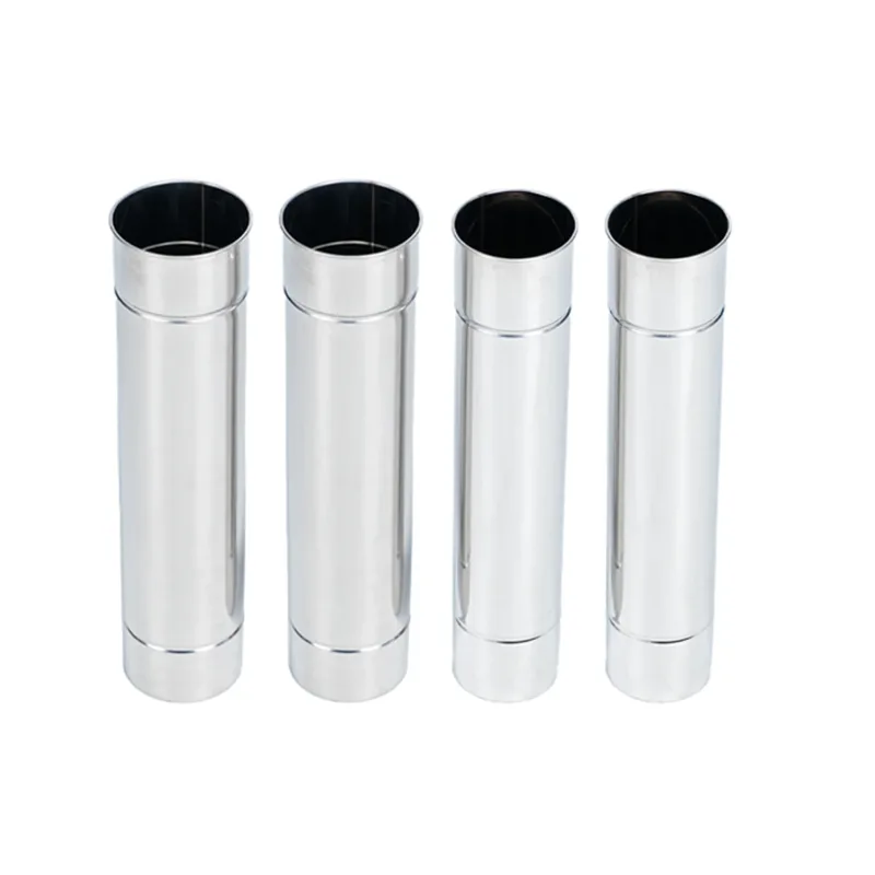 Hori 5 Max Tent Stove Replacement: 2.75-2.95 x 15.75in (7-7.5x39cm) Stainless Steel Chimney Pipe(4pcs)